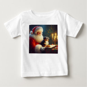 Camiseta Papai Noel de Natal com Cães 5