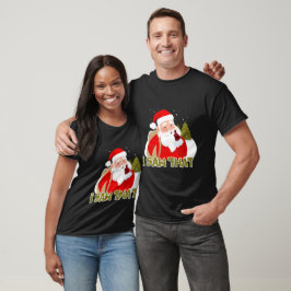 Camiseta Papai Noel de Natal Eu Vi Isso
