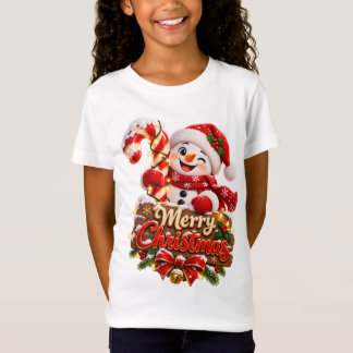 Camiseta Papai Noel de Neve Natal Feliz