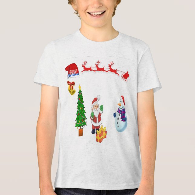 Camiseta Papai noel de renas (Frente)