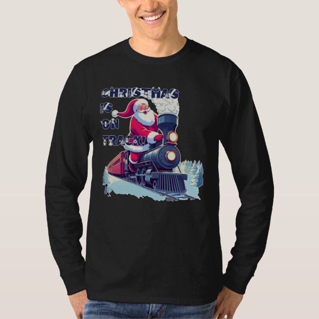 Camiseta Papai Noel de Trem (Frente)