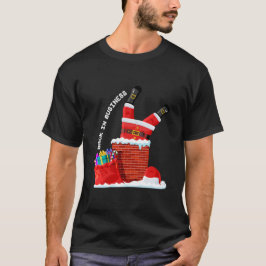 Camiseta Papai Noel de Volta ao Trabalho — Chaminé de Natal