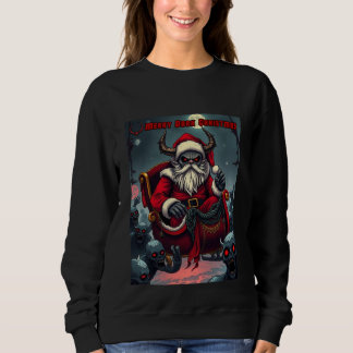 Camiseta Papai Noel Demônio Gótico Natal Sombrio de Natal