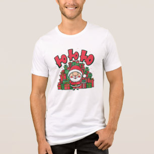 Camiseta Papai Noel Desenho Animado Alegre Natal