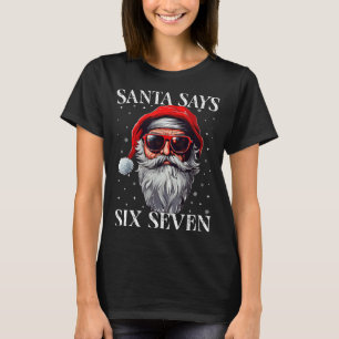 Camiseta Papai Noel Diz Seis Sete Meninos Engraçados de Nat