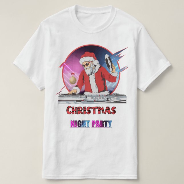 Camiseta Papai Noel DJ Merry Christmas (Frente do Design)