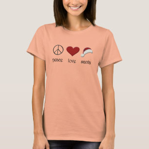 Camiseta Papai noel do amor da paz