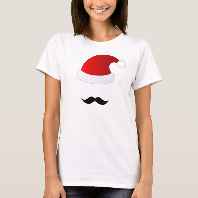 Camiseta Papai noel do bigode (Frente)