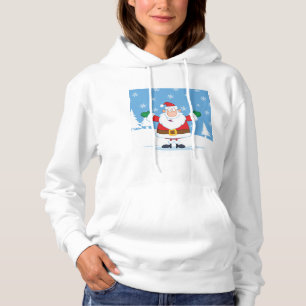 Camiseta Papai Noel em Cena de Inverno Nevado