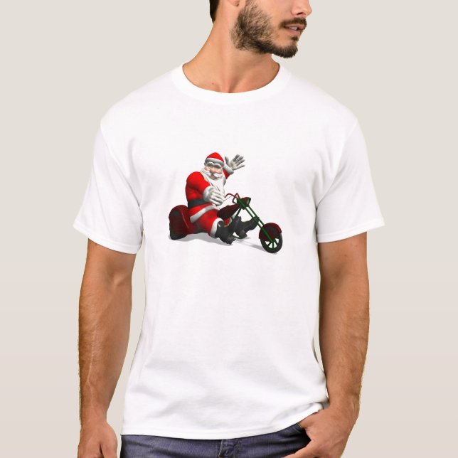 Camiseta Papai Noel em Trike (Frente)