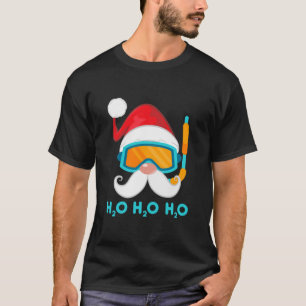 Camiseta Papai Noel Encara H20 Nadando Sobre Nadador Engra