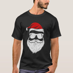 Camiseta Papai Noel encara óculos escuros Natal engraçado A