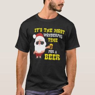 Camiseta Papai noel engraçado do Natal