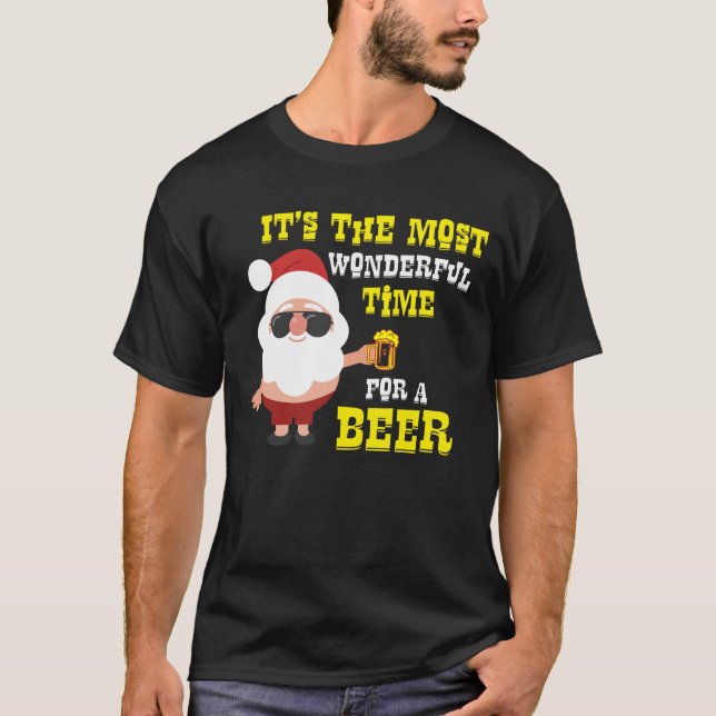 Camiseta Papai noel engraçado do Natal (Frente)
