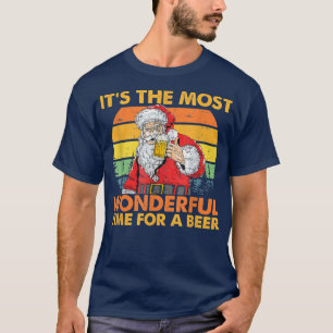 Camiseta Papai Noel Engraçado É o momento mais maravilhoso