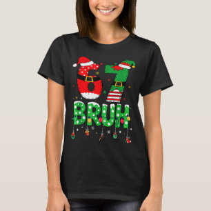 Camiseta Papai Noel Engraçado Elfo 67 Bruh Natal Meme Seis
