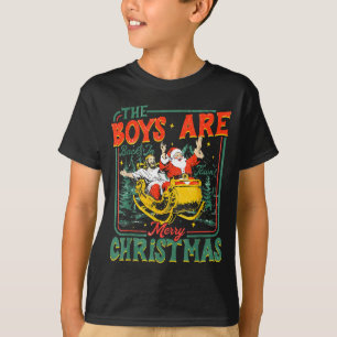 Camiseta Papai Noel engraçado Jesus Os Meninos Voltaram à C