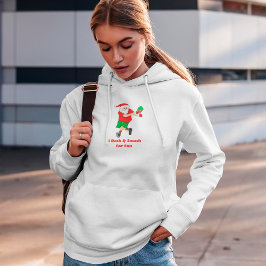 Camiseta Papai Noel Engraçado Jogando Pickleball Eu Dou e E