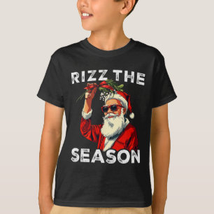 Camiseta Papai Noel Engraçado Meme Rizz A Piada Da Temporad