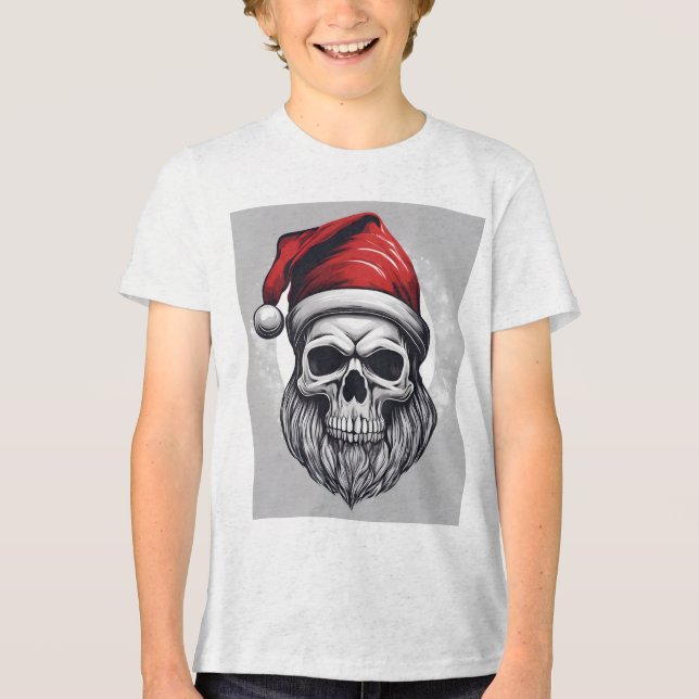 Camiseta Papai Noel Esqueleto (Frente)