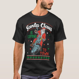 Camiseta Papai Noel está chegando