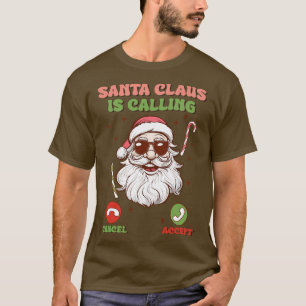 Camiseta Papai Noel está ligando