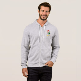 Camiseta Papai Noel está vindo | Cheio masculino — Zip Hood