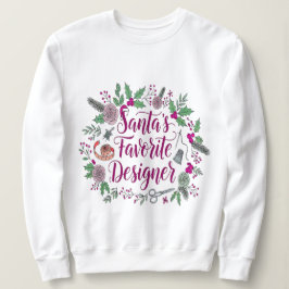 Camiseta Papai noel favorito de costura de Natal