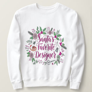Camiseta Papai noel favorito de costura de Natal