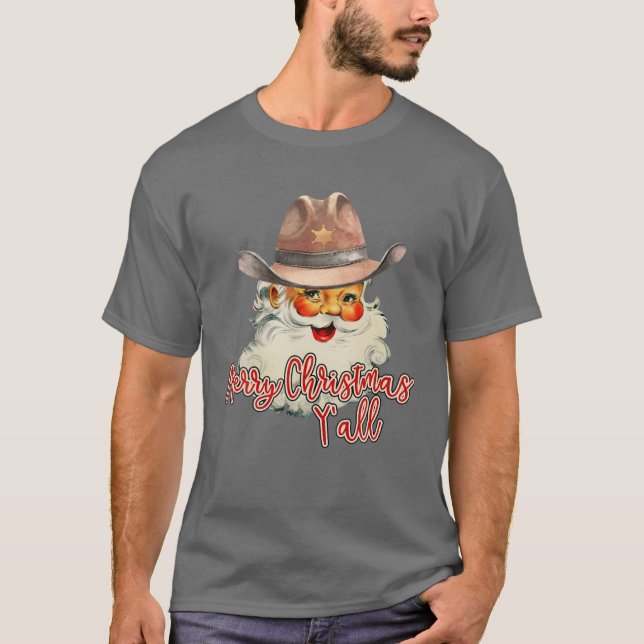 Camiseta Papai Noel Feliz Natal Y - Todo País Ocidental (Frente)