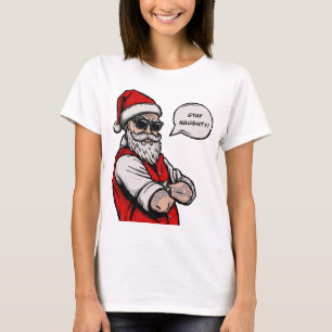 Camiseta Papai Noel Fica Feliz Natal