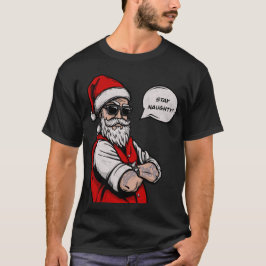 Camiseta Papai Noel Fica Feliz Natal