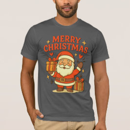 Camiseta Papai Noel Fofo Arte de Natal – Feliz Natal