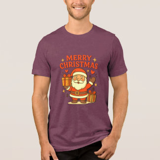 Camiseta Papai Noel Fofo Arte de Natal – Feliz Natal