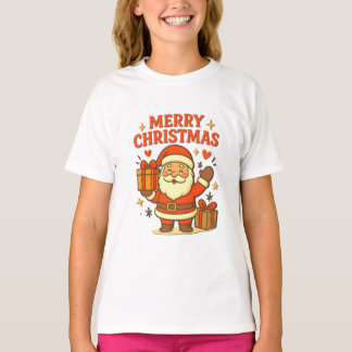 Camiseta Papai Noel Fofo Arte de Natal – Feliz Natal