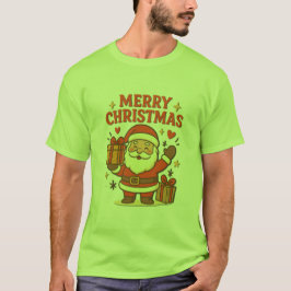 Camiseta Papai Noel Fofo Arte de Natal – Feliz Natal