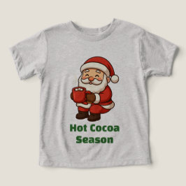 Camiseta Papai Noel Fofo com Cacau Quente