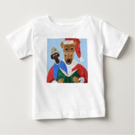 Camiseta Papai Noel Greyhound lendo para cachorrinho