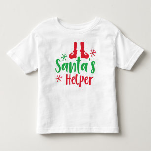 Camiseta Papai noel Helper, Calçados Elf, Flocos de neve, N