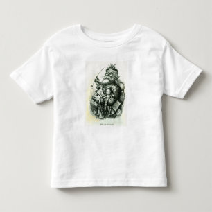 Camiseta Papai Noel idoso alegre