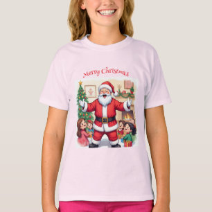 Camiseta Papai Noel, Jingle Bells com Papais noeis