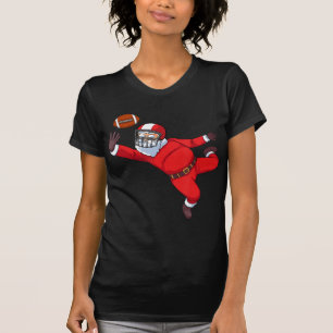 Camiseta Papai Noel jogando futebol americano