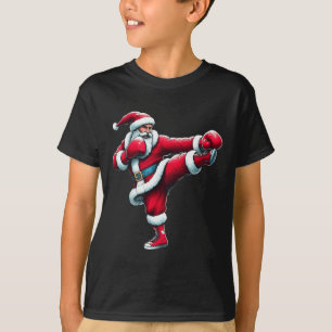 Camiseta Papai Noel Kickboxing Boxe Chute Esportes Legais N