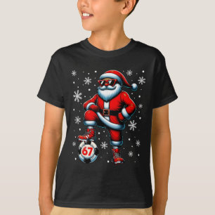 Camiseta Papai Noel Legal Futebol Natal Engraçado 6 7 Meme