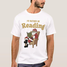 Camiseta Papai Noel Lendo