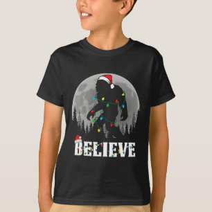 Camiseta Papai Noel Luzes de Natal Bigfoot Sasquatch Divert