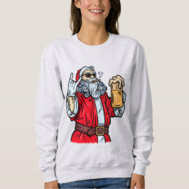 Camiseta Papai Noel Mau, Rocha, Cerveja e Charuto