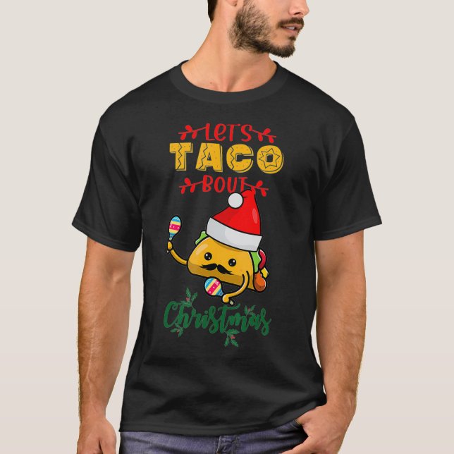 Camiseta Papai Noel mexicano e xmas ou deixa o Taco falar s (Frente)