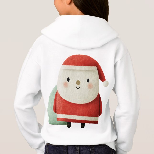 Camiseta Papai Noel Minimalista Fofo (Verso)
