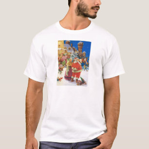 CAMISETA PAPAI NOEL & MRS.CLAUS EM SEU CASTELO DO PÓLO